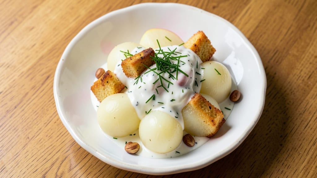 Celery Root Salad French Recipe: Crisp Crowns and Herb Cream Cheese Fusion