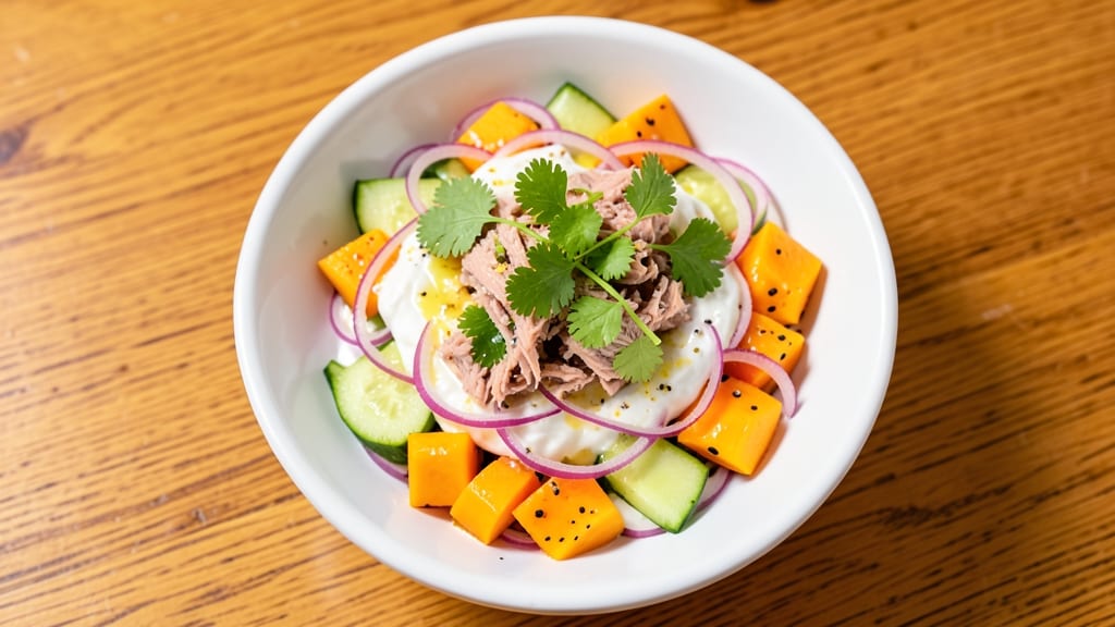 Canned Tuna and Mango Salad Recipe: Tropical Crunch Meets Creamy Protein