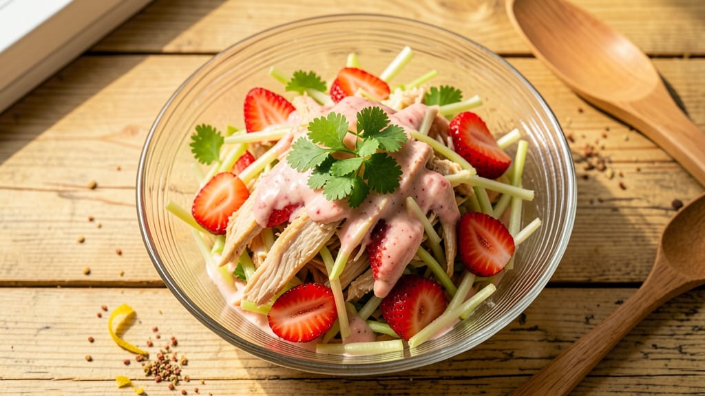 Chick Strawberry Lemonade Chicken Salad Recipe: Sweet-Tart Balance With Crisp Celery Crowns