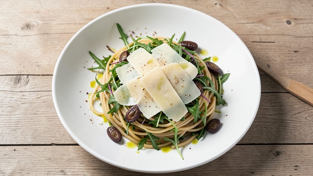 Capellini With Asiago Salad Recipe: Al Dente Pasta Meets Melty Cheese Crunch