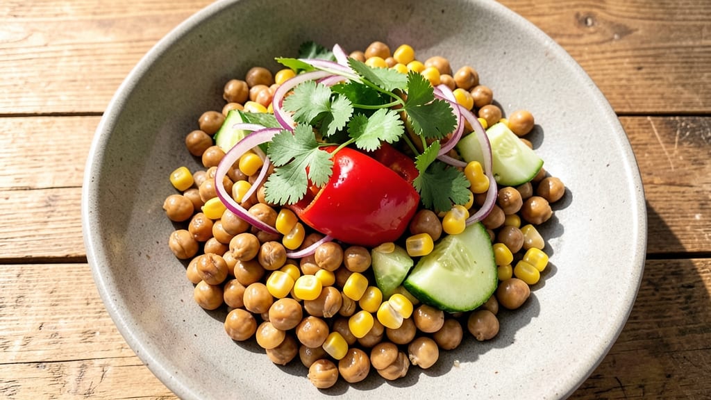 Chickpea and Corn Salad Recipe: Bright, Crunchy, and Protein-Packed in 15 Minutes