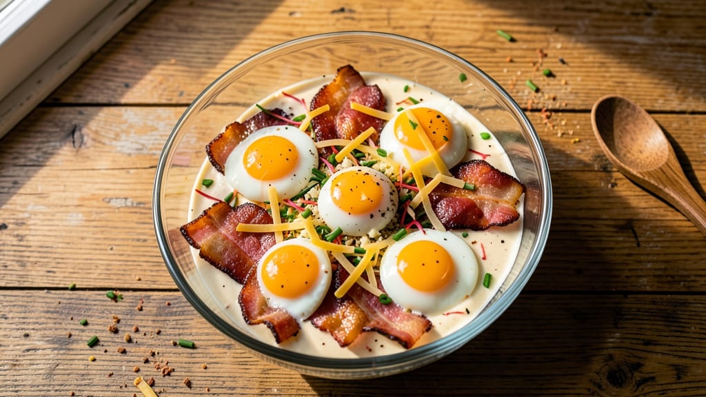 Cheddar Bacon Egg Salad Recipe: Smoky Crunch and Creamy Herb Fusion