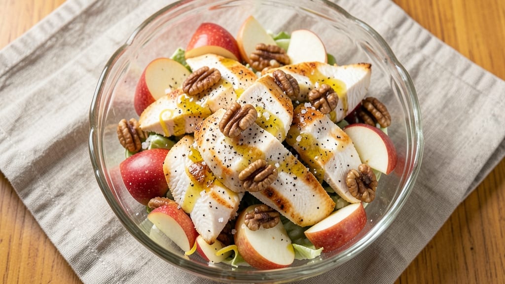 Chicken Salad Recipe with Apples and Nuts: Crunchy Apple-Granola Twist Without Mayo Cling