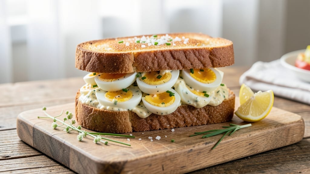 Yummy Egg Salad Sandwich Recipe: Fluffy Eggs and Crisp Celery Crowns
