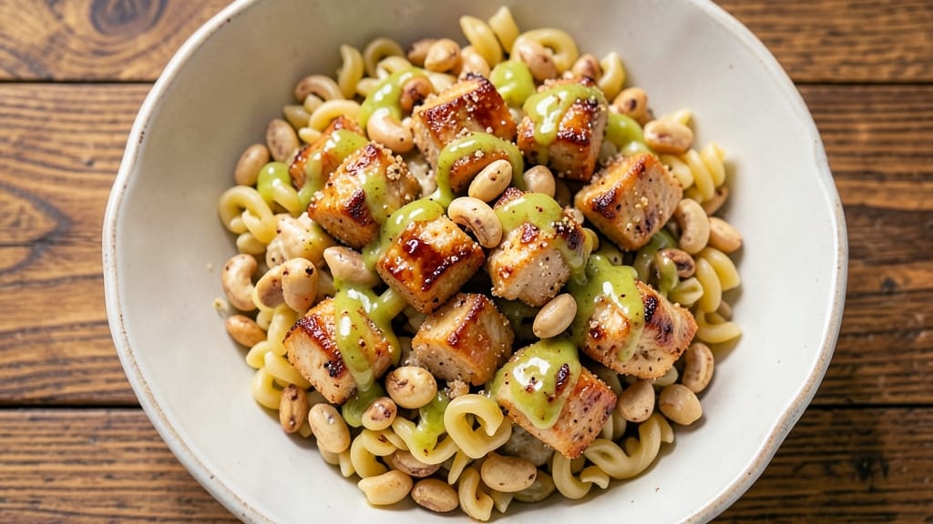 Cashew Chicken Rotini Salad Recipe: Crunchy Noodles and Creamy Nutty Fusion