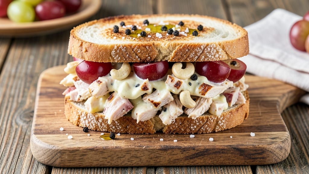 Chicken Salad Sandwich Recipe with Grapes and Cashews: Sweet-Tart Crunch Meets Creamy Protein Bite