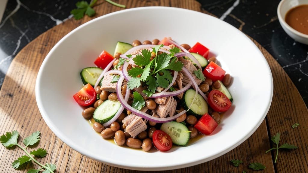 Tuna and Kidney Bean Salad Recipe: Protein-Packed Mediterranean Crunch