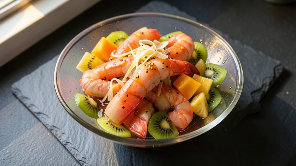 Chinese Lobster Fruit Salad Recipe: Sweet-Tart Bites With Crunchy Wonton Crunch
