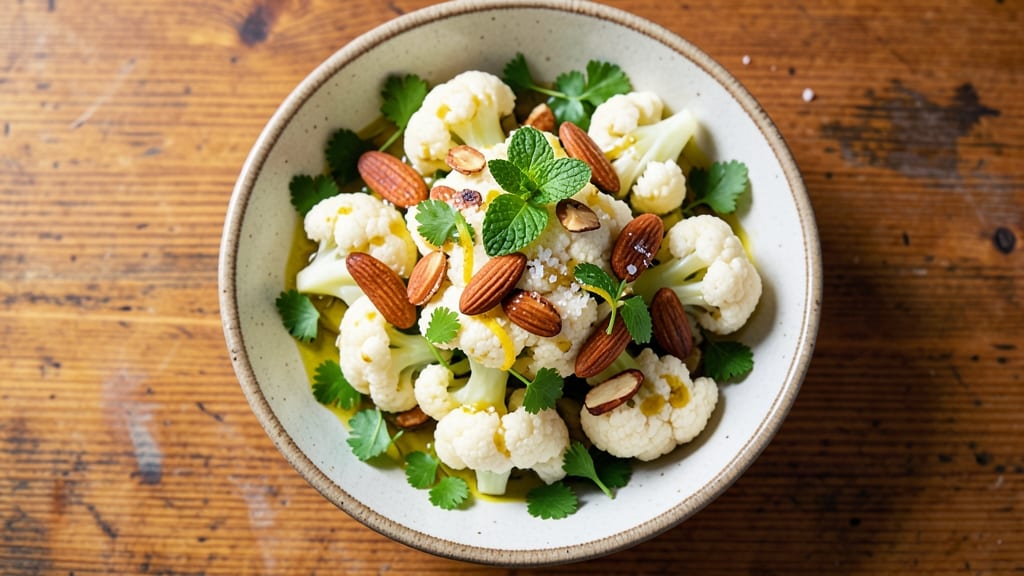 Cold Cauliflower Salad Recipe: Celery Crown Crunch With Tangy Lime Vinaigrette Twist