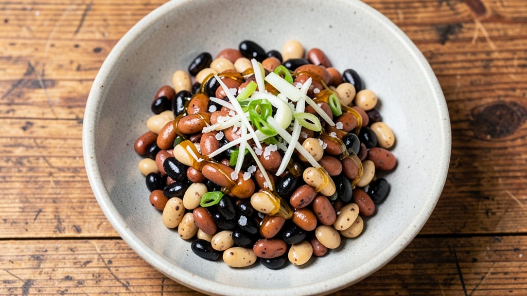 Three Bean Salad Recipe With Apple Cider Vinegar: Crunchy Legumes and Bright Tangy Zing