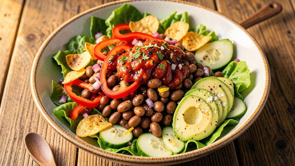 Taco Salad Recipe With Kidney Beans: Southwest Fiesta in a Bowl