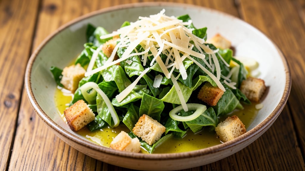 Chopped Caesar Salad Recipe: Crispy Celery Crowns and Smoky Parmesan Crunch