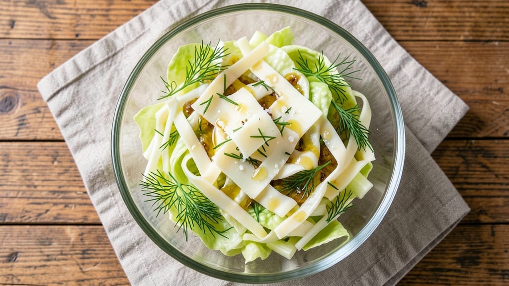 Chiffonade Salad Recipe: Celery Ribbons and Creamy Herb Cheese Twist Without Mayo Cling