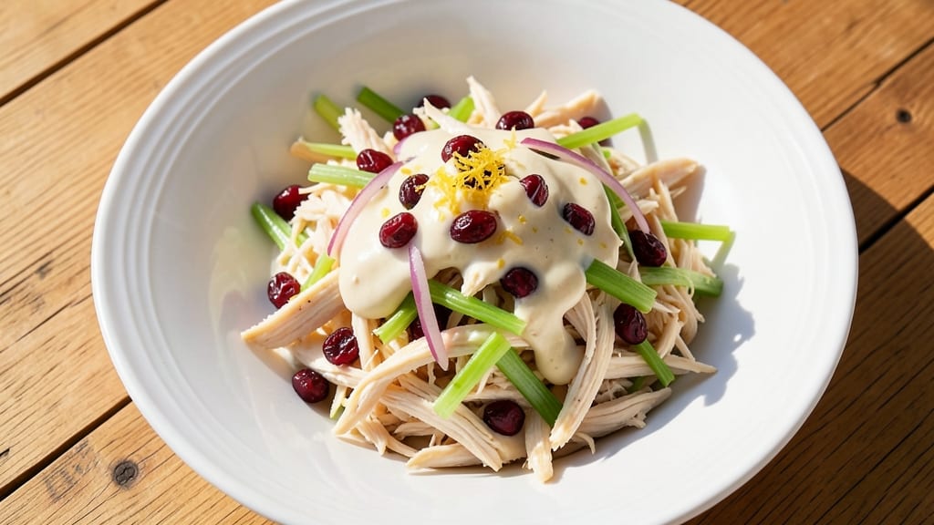 Chicken Salad Recipe with Cranberries and Celery: Sweet-Tart Crunch and Creamy Texture Balance