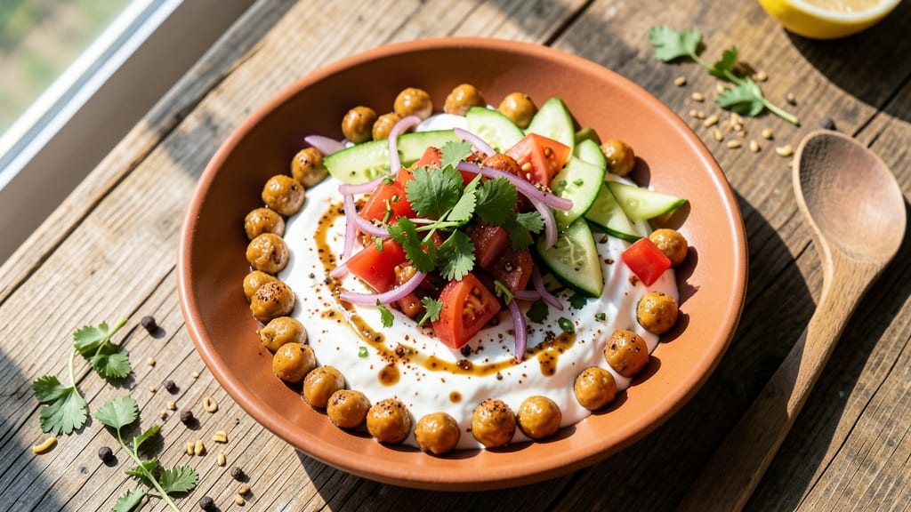 Chana Chaat Salad Recipe: Spiced Chickpea Crunch With Tangy Yogurt Twist