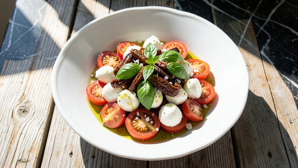 Amalfi Salad Recipe: Sun-Dried Tomato and Basil Brightness