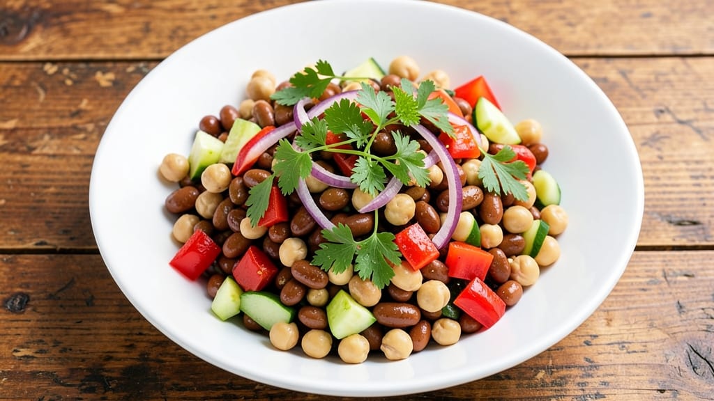 Chickpea and Kidney Bean Salad Recipe: Protein-Packed Crunch With Citrus Zing