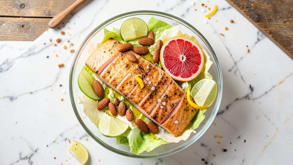 Citrus Salmon Salad Recipe: Zesty Lime and Grapefruit Brightness With Crisp Greens