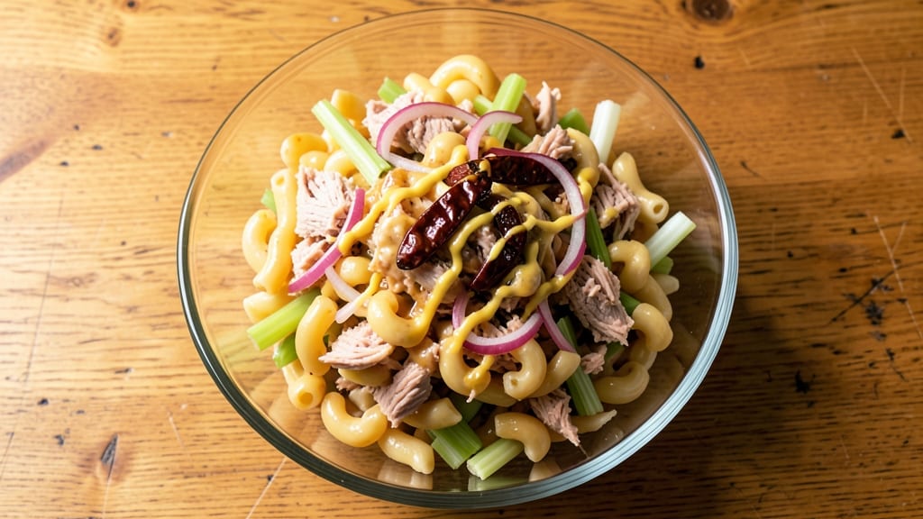 African American Tuna Macaroni Salad Recipe: Smoky Chipotle Cream Cheese Crunch
