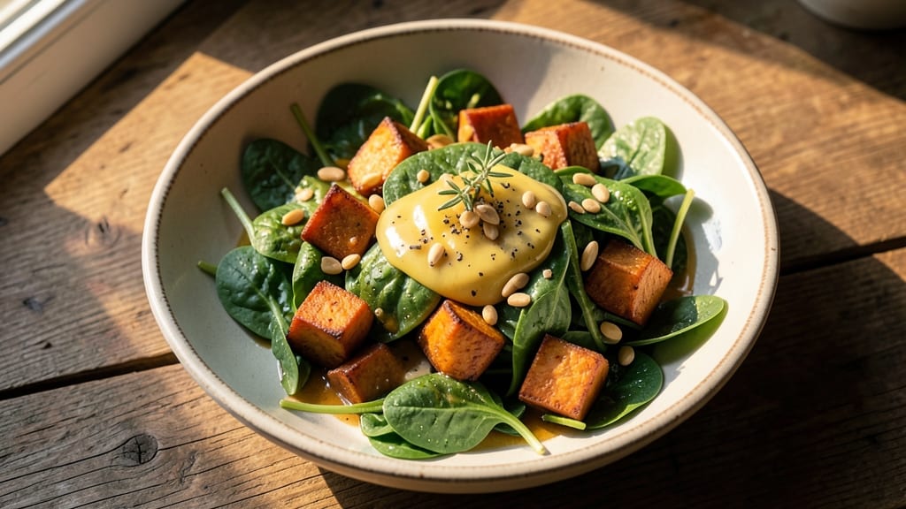 Sweet Potato and Spinach Salad Recipe: Roasted Sweetness Meets Earthy Greens