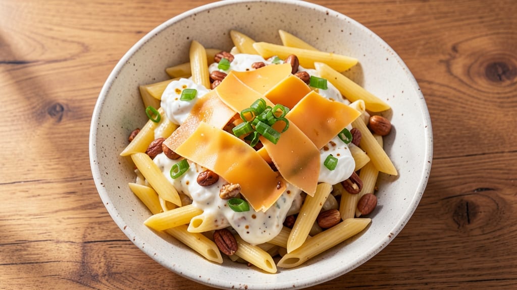 Cheddar Box Derby Pasta Salad Recipe: Sharp Cheese Crunch With Zero Mayo Cling