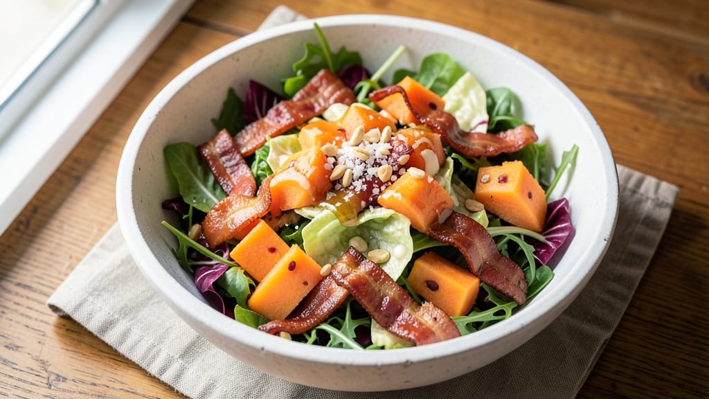 Cantaloupe, Bacon, and Salad Recipe: Sweet-Savory Summer Bite