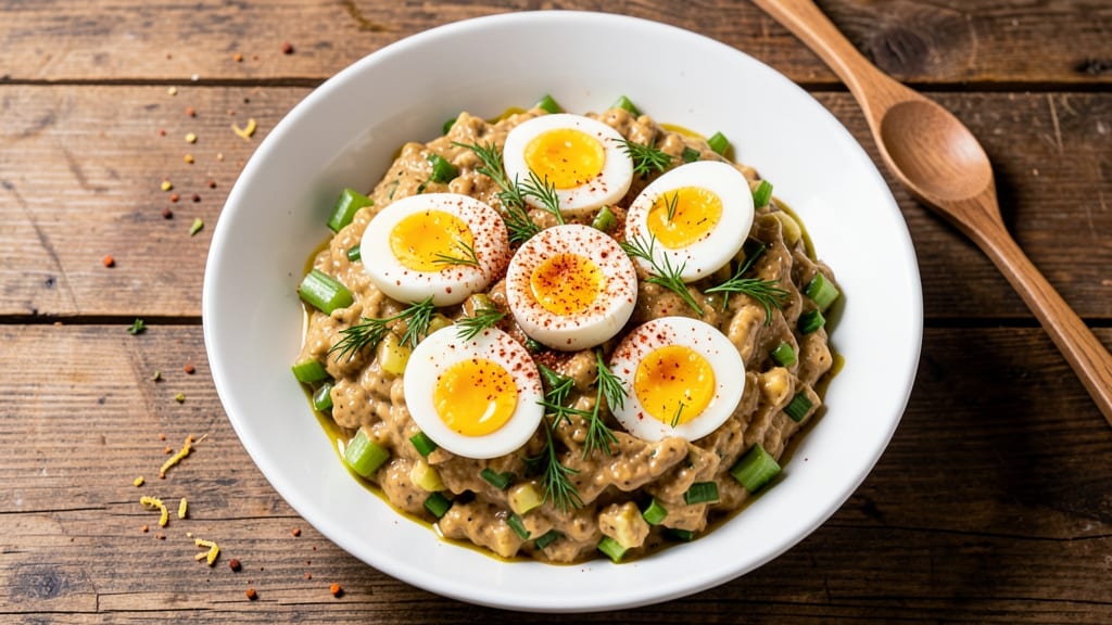 8 Egg Salad Recipe: Crisp Celery Crowns and Smoky Herb Cream Cheese Twist Without Mayo Cling