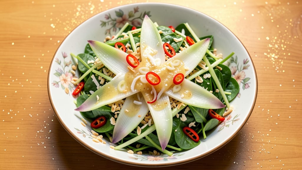 Thai Banana Blossom Salad Recipe: Fragrant Coconut-Lime Dressing and Crunchy Textures