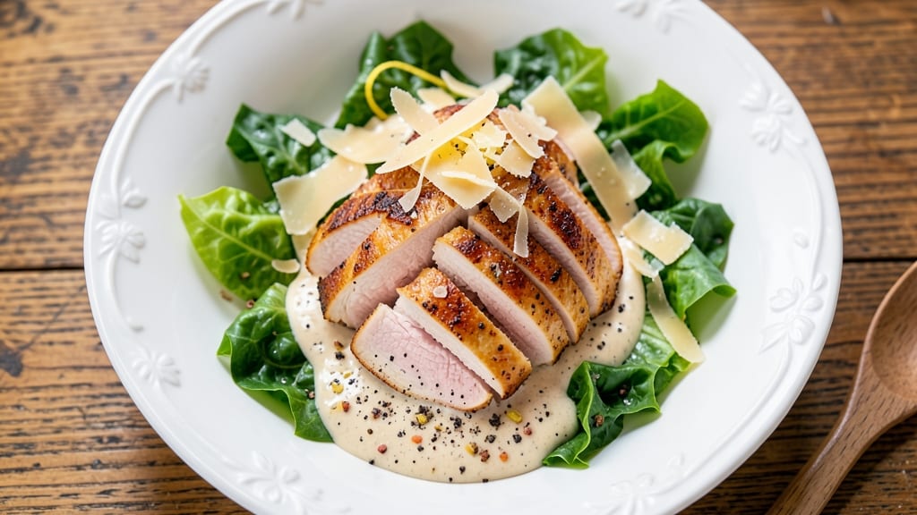 Chicken Caesar Salad Recipe No Anchovies: Creamy Parmesan Dressing Without the Fishy Kick