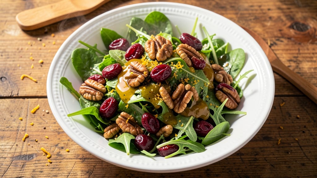 Vegan Cranberry Salad Recipe: Tart-Sweet Balance With Crunchy Pecans