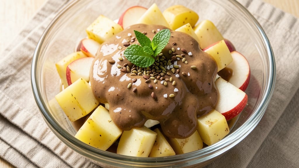 Coffee Rani Potato Salad Recipe: Spiced Yogurt Creaminess With Celery Crown Crunch