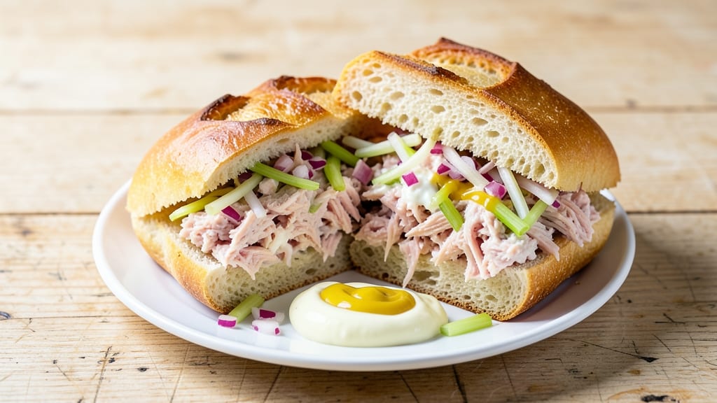 Cold Tuna Salad Sandwich Recipe: Crisp Celery Crowns and Zero-Mayo Creaminess