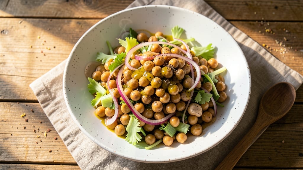 Chickpea Salad Recipe with Lemon: Bright Citrus Twist for Crunchy Celery Crowns