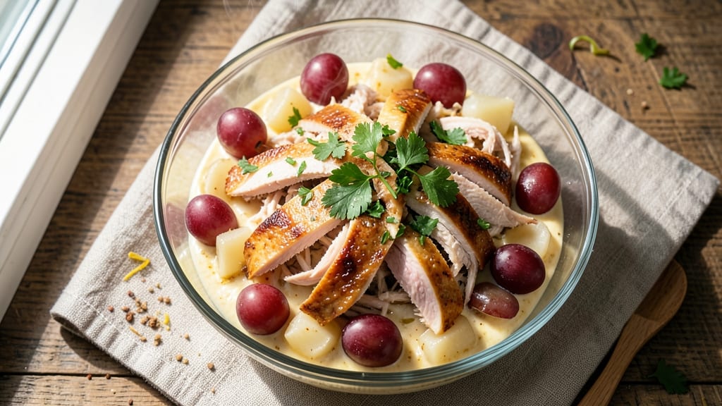 Chicken Salad Recipe With Grapes and Water Chestnuts: Sweet-Savory Bite-Sized Picnic Masterpiece