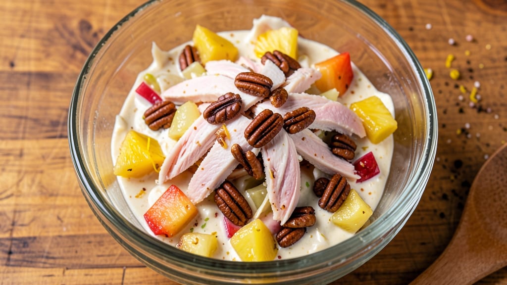 Chicken Salad with Pineapple and Pecans Recipe: Tropical Crunch Meets Creamy Comfort