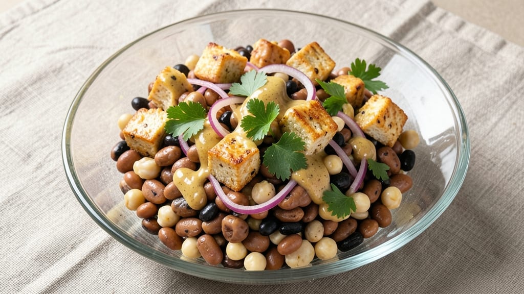 Vegan Three Bean Salad Recipe: Herb-Infused Crunch With Zero Mayo Cling