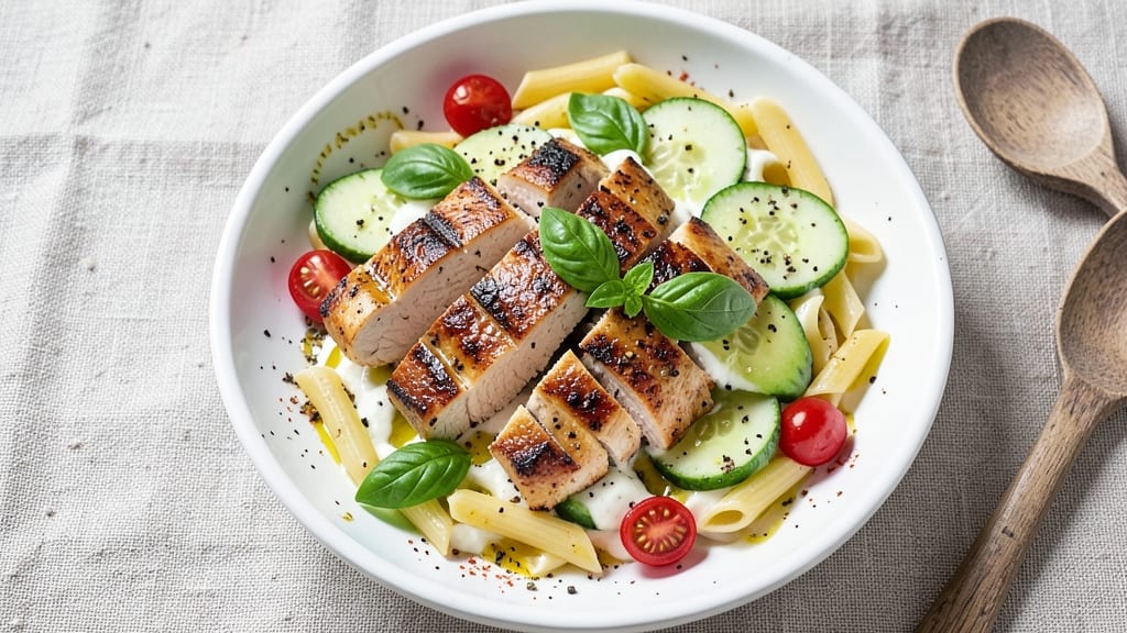 Chicken Avocado Pasta Salad Recipe: Creamy Avocado Dressing That Never Turns Slimy