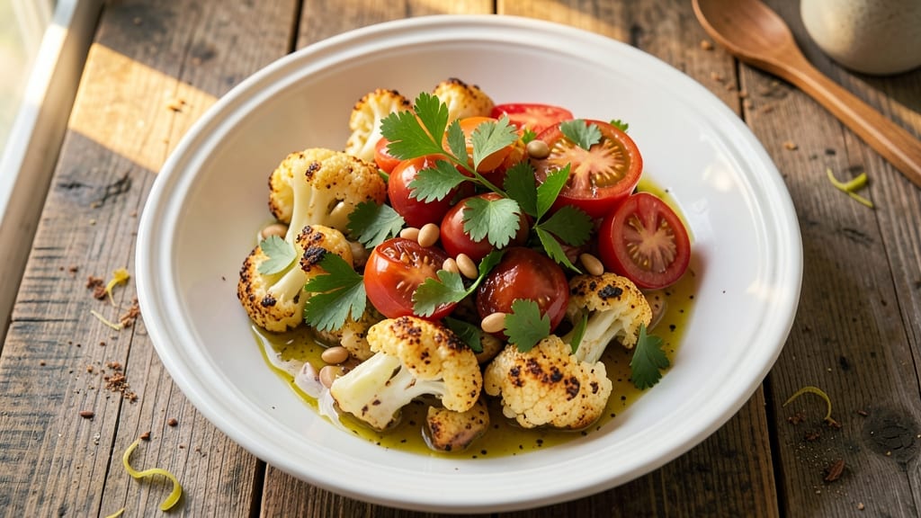 Cauliflower Tomato Salad Recipe: Bright, Herby Bites With Crunchy Texture