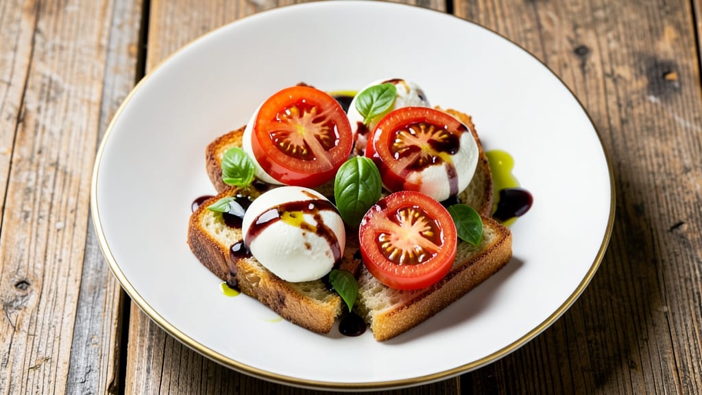 Carrabba's Caprese Salad Recipe: Fresh Basil and Mozzarella Layers With Balsamic Glaze