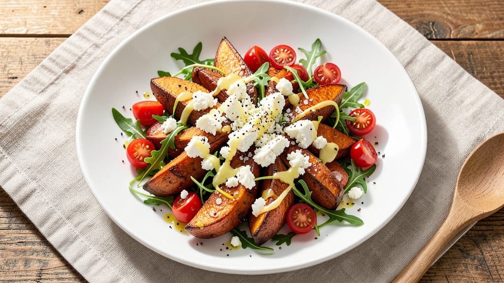 Sweet Potato and Feta Salad Recipe: Roasted Sweetness Meets Salty Crunch