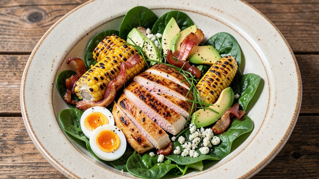 Cobb Salad Recipe With Corn: Smoky Chipotle Cream Cheese Crunch Meets Sweet Summer Corn
