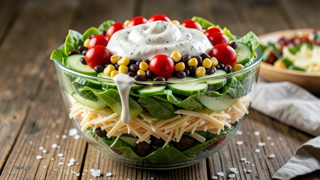 7 Layer Vegetable Salad Recipe: Layered Freshness That Stays Crisp for Days
