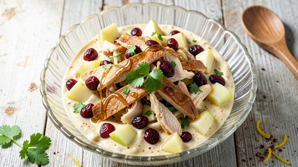 Chicken Salad Recipe With Apples and Dried Cranberries: Apple-Cranberry Balance for Picnic-Perfect Bites
