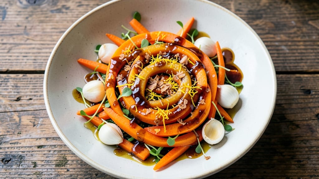 Carrot Garlic Salad Recipe: Crunchy Roots and Aromatic Vinaigrette Balance