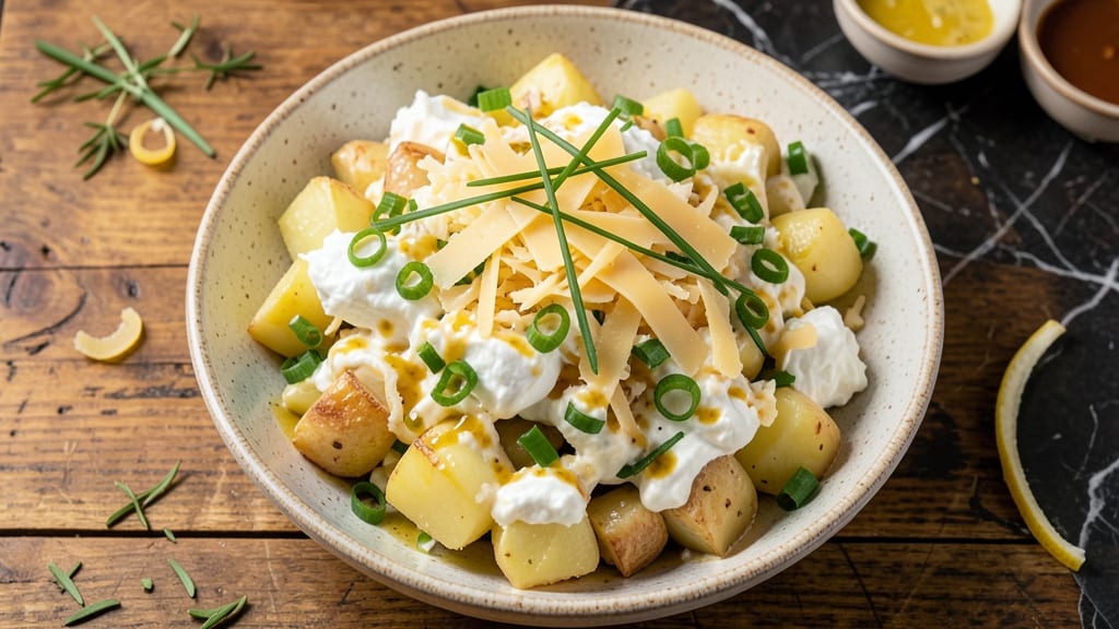 Cheesy Potato Salad Recipe: Warm Cream Cheese Twist Without Mayo Cling