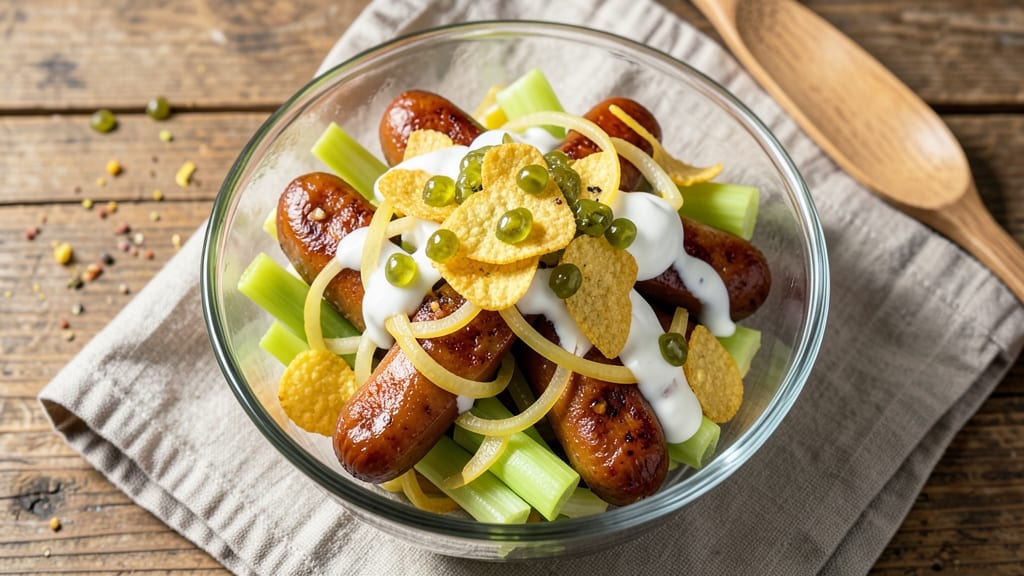 Chicago Hot Dogs Salad Recipe: Smoky Ranch Crunch Without Mayo Cling