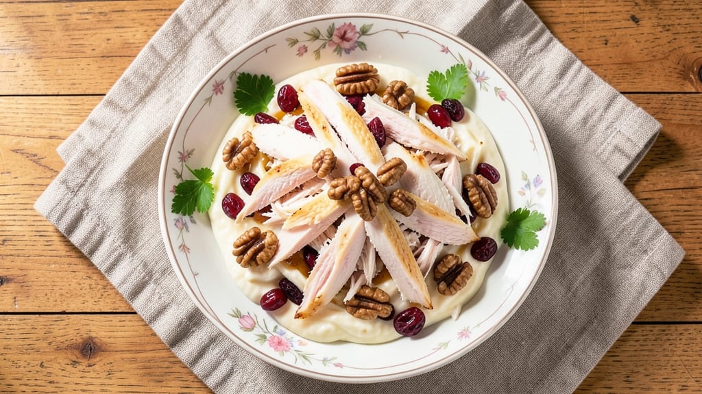 Chicken Salad Recipe With Craisins and Walnuts: Sweet-Tart Crunch in Every Biteful Bunch