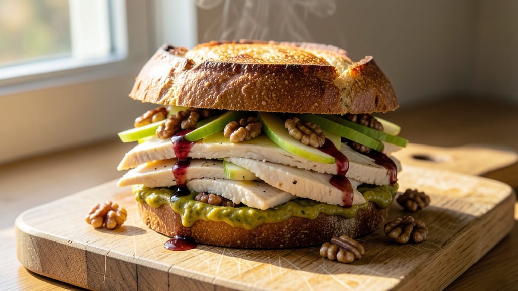 Chicken Apple Walnut Salad Sandwich Recipe: Sweet-Tart Crunch With Zero Mayo Cling