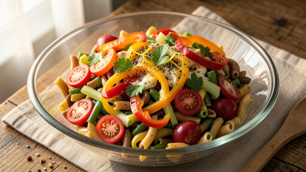 Colorful Macaroni Salad Recipe: Vibrant Layers of Sweet and Savory Crunch