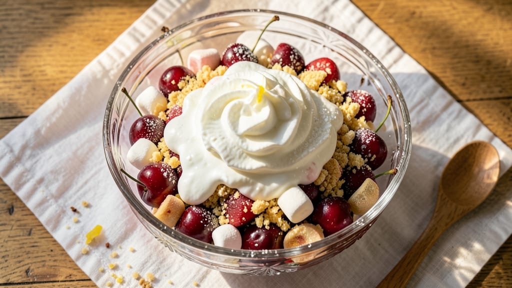 Cherry Ambrosia Salad Recipe: Sweet-Tart Layers With No Mayo Cling